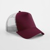 Trucker cap - B640:Burgundy, front: 100% cotton / back: 100% nylon, Light Grey, One Size